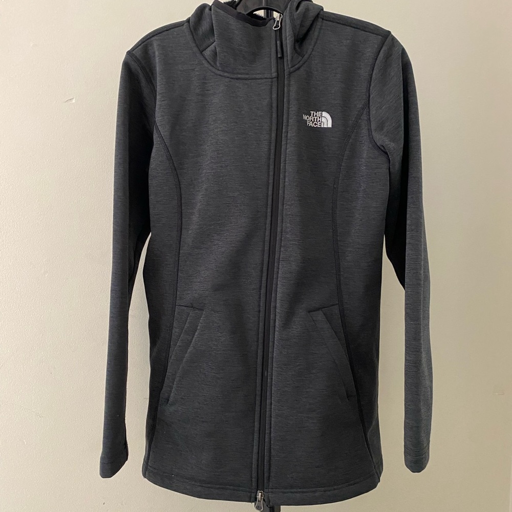 The North Face fleece longline scuba jacket